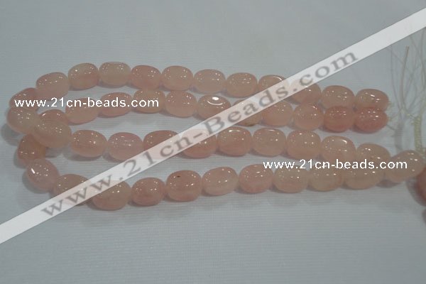 CNG734 15.5 inches 12*18mm nuggets rose quartz beads wholesale