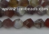 CNG7345 15.5 inches 6mm faceted nuggets botswana agate beads