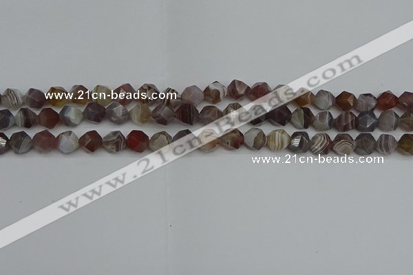 CNG7345 15.5 inches 6mm faceted nuggets botswana agate beads