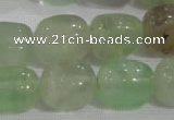 CNG736 15.5 inches 13*18mm nuggets fluorite beads wholesale