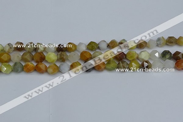 CNG7371 15.5 inches 8mm faceted nuggets mixed opal beads