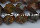 CNG7392 15.5 inches 10mm faceted nuggets green opal beads