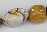 CNG74  15.5 inches 13*18mm - 25*35mm nuggets mookaite gemstone beads