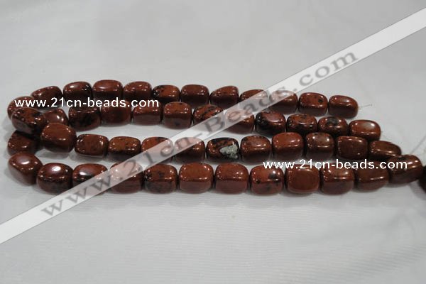 CNG741 15.5 inches 12*16mm nuggets mahogany obsidian beads wholesale