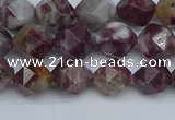 CNG7410 15.5 inches 6mm faceted nuggets tourmaline beads