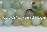 CNG7416 15.5 inches 8mm faceted nuggets amazonite beads