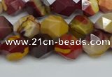 CNG7426 15.5 inches 8mm faceted nuggets mookaite beads