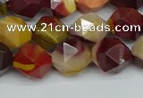 CNG7427 15.5 inches 10mm faceted nuggets mookaite beads