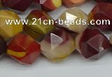 CNG7428 15.5 inches 12mm faceted nuggets mookaite beads