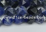 CNG7436 15.5 inches 8mm faceted nuggets sodalite gemstone beads