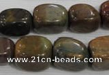 CNG745 15.5 inches 15*18mm nuggets tree agate beads wholesale