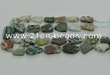 CNG7460 15.5 inches 15*22mm - 20*30mm freeform larimar beads