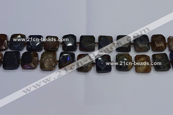 CNG7482 15.5 inches 18*25mm - 20*28mm faceted freeform pietersite beads