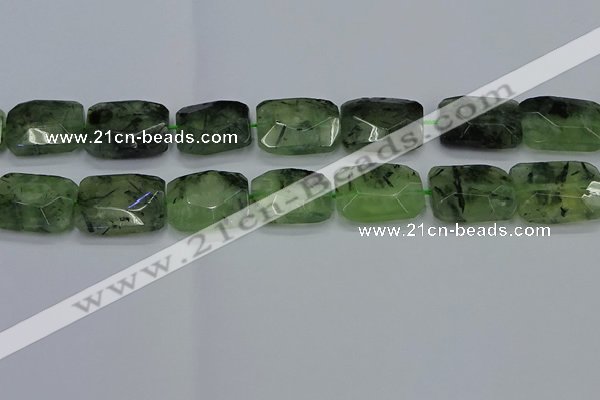 CNG7485 15.5 inches 18*25mm - 20*30mm faceted freeform prehnite beads