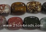 CNG750 15.5 inches 13*18mm nuggets Indian agate beads wholesale