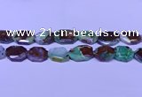 CNG7518 25*35mm - 30*40mm faceted freeform australia chrysoprase beads