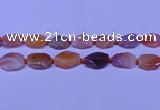 CNG7528 18*25mm - 25*35mm faceted freeform red Botswana agate beads