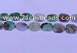 CNG7529 18*25mm - 25*35mm faceted freeform australia chrysoprase beads