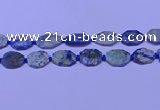 CNG7532 15.5 inches 18*25mm - 25*35mm faceted freeform chrysocolla beads