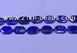 CNG7534 15.5 inches 18*25mm - 25*35mm faceted freeform lapis lazuli beads