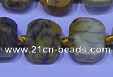 CNG7536 15.5 inches 12*16mm - 15*20mm faceted freeform agate beads