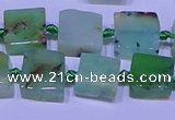 CNG7549 12*14mm - 14*15mm freeform Australia chrysoprase beads