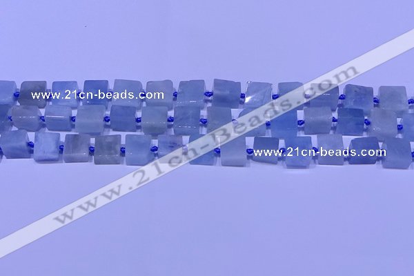 CNG7551 15.5 inches 12*14mm - 14*15mm freeform aquamarine beads