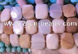 CNG7566 18*25mm - 20*28mm faceted freeform opal gemstone beads