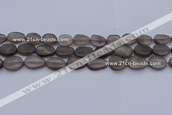 CNG7573 15.5 inches 10*14mm - 13*18mm freeform smoky quartz beads