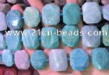 CNG7580 15.5 inches 18*25mm - 20*28mm faceted freeform amazonite beads