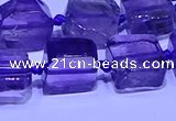 CNG7601 15.5 inches 10*12mm - 12*14mm freeform amethyst beads