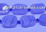 CNG7611 15.5 inches 10*14mm - 12*16mm freeform blue lace agate beads