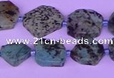 CNG7616 15.5 inches 10*12mm - 15*16mm freeform African Turquoise beads