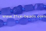 CNG7631 15.5 inches 6*8mm - 8*10mm nuggets aquamarine beads