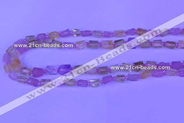 CNG7634 15.5 inches 5*7mm - 8*10mm nuggets mixed quartz beads