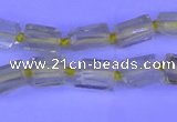 CNG7636 15.5 inches 5*7mm - 8*10mm nuggets lemon quartz beads