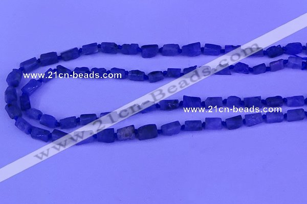 CNG7645 15.5 inches 5*6mm - 6*8mm nuggets tanzanite beads