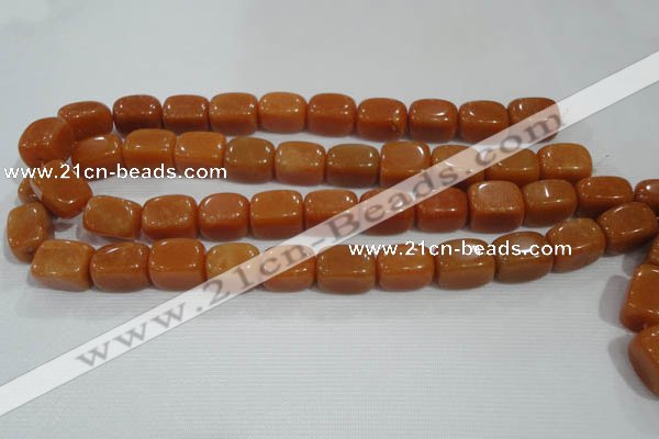 CNG768 15.5 inches 13*18mm nuggets red aventurine beads wholesale