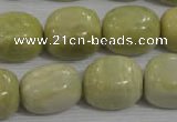 CNG771 15.5 inches 15*18mm nuggets lemon jasper beads wholesale