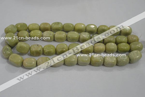 CNG771 15.5 inches 15*18mm nuggets lemon jasper beads wholesale