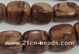 CNG772 15.5 inches 13*18mm nuggets chinese bamboo stone beads wholesale