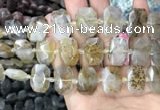 CNG7760 13*18mm - 15*25mm faceted freeform scenic quartz beads