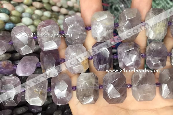 CNG7777 15.5 inches 13*18mm - 15*25mm faceted freeform amethyst beads