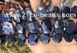 CNG7788 15.5 inches 13*18mm - 15*25mm faceted freeform sodalite beads