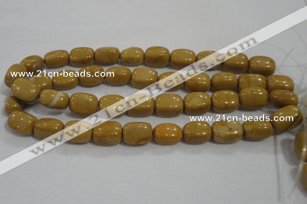 CNG779 15.5 inches 15*20mm nuggets yellow jasper beads wholesale