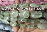 CNG7804 15.5 inches 13*18mm - 18*25mm faceted freeform prehnite beads