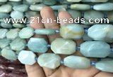 CNG7813 15.5 inches 13*18mm - 18*25mm faceted freeform amazonite beads