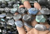 CNG7820 15.5 inches 13*18mm - 18*25mm faceted freeform labradorite beads