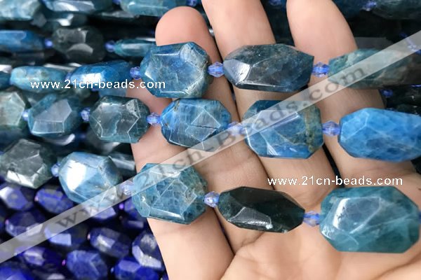 CNG7821 15.5 inches 13*18mm - 18*25mm faceted freeform apatite beads