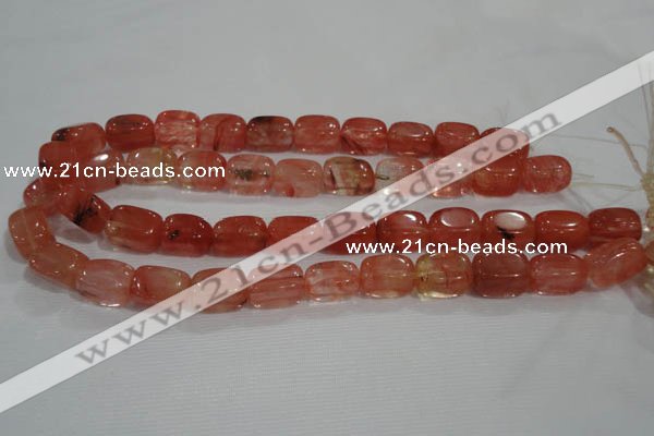 CNG783 15.5 inches 13*18mm nuggets cherry quartz beads wholesale